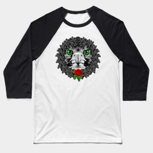 Hawk Red Rose Wreath Baseball T-Shirt